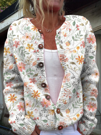Gretel | Watercolor Floral Cardigan