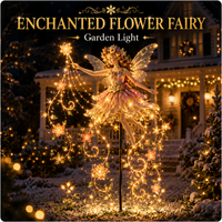 Flower Fairy Solar Garden Light — Glowing Outdoor Christmas Accent