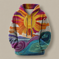 Hazel Vintage Patchwork Hoodie