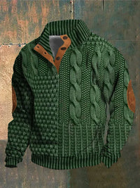 The Olivier Retro Print Pullover Sweater