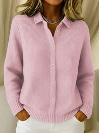 Camilla | Textured Knit Button-Up Cardigan