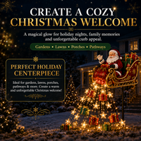 Santa's Sleigh Solar Garden Light — Christmas Cascade Display
