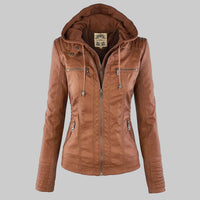 Callista Hooded Moto Jacket