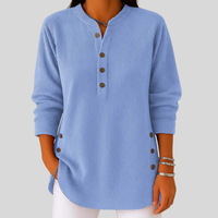 Amberly | Button-Detail Crewneck Sweater