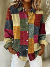 Gail Vintage Patchwork Blouse