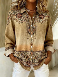 Denise Vintage Floral Blouse
