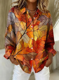 Heather Botanical Print Blouse