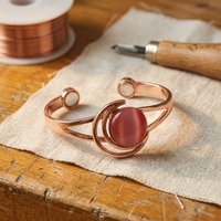 Sphere Pink Copper Bracelet