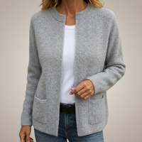 Dianne | Soft Zip-Front Knit Cardigan