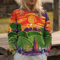 Marietta Sunburst Landscape Sweater