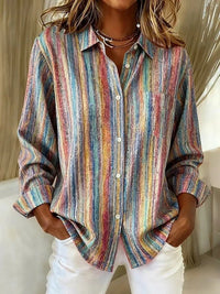 Beverly Multicolor Stripe Blouse