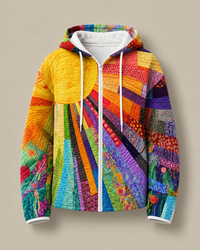 Dahlia Quilted Zip Hoodie