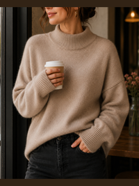June - Oversized Cocoon Turtleneck Sweater
