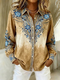 Wendy Western Floral Blouse