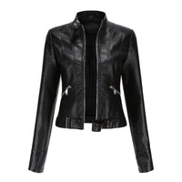 LUANA | Cropped Moto Jacket