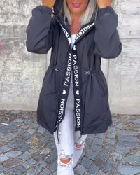 Camila Hooded Drawstring Midi Parka