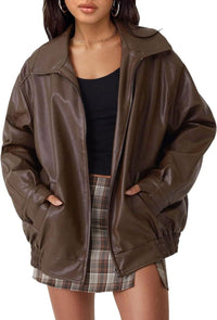 Nicola Relaxed Zip-Up Bomber Jacket