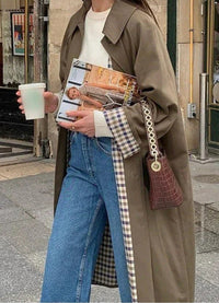 Lucia Refined Oversized Long Trench Coat
